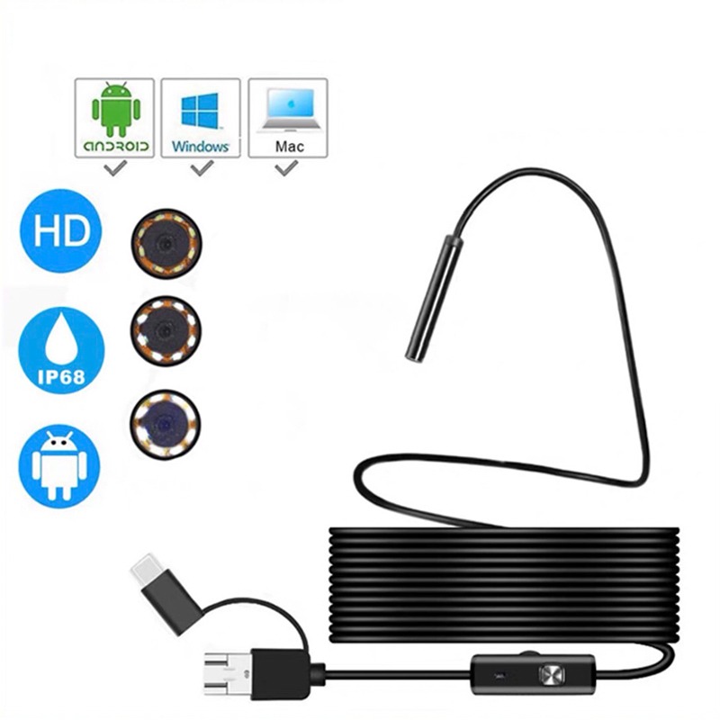 安卓3合一硬線8mm鏡頭10m長(高清)