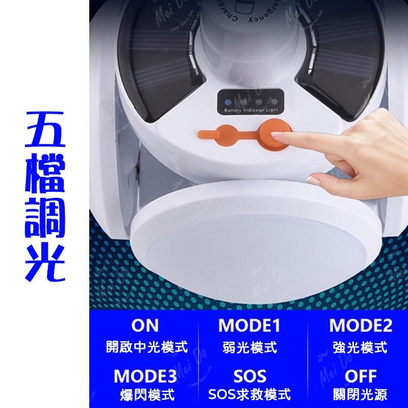 太陽能應急燈泡球 摺疊足球燈 太陽能燈 LED燈 折疊飛碟燈 露營燈 足球燈 應急燈 手提燈 手電筒 夜市燈 地攤燈-細節圖4