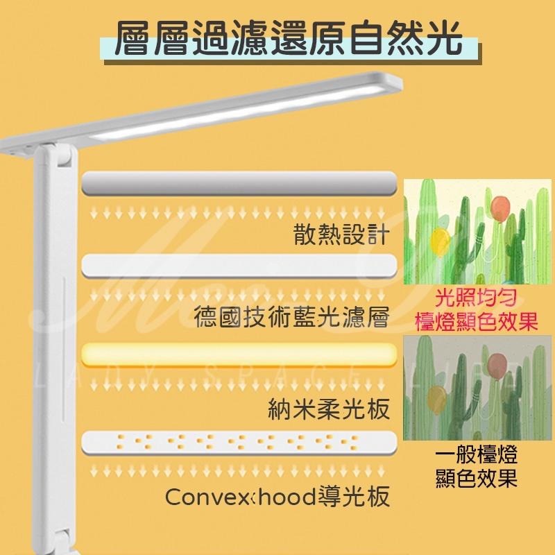 智能檯燈 觸控檯燈 可摺疊 LED檯燈 護眼檯燈 檯燈 桌燈 台燈 臺燈 檯燈立燈 簡約檯燈 三色調光 觸控 冷暖光-細節圖5