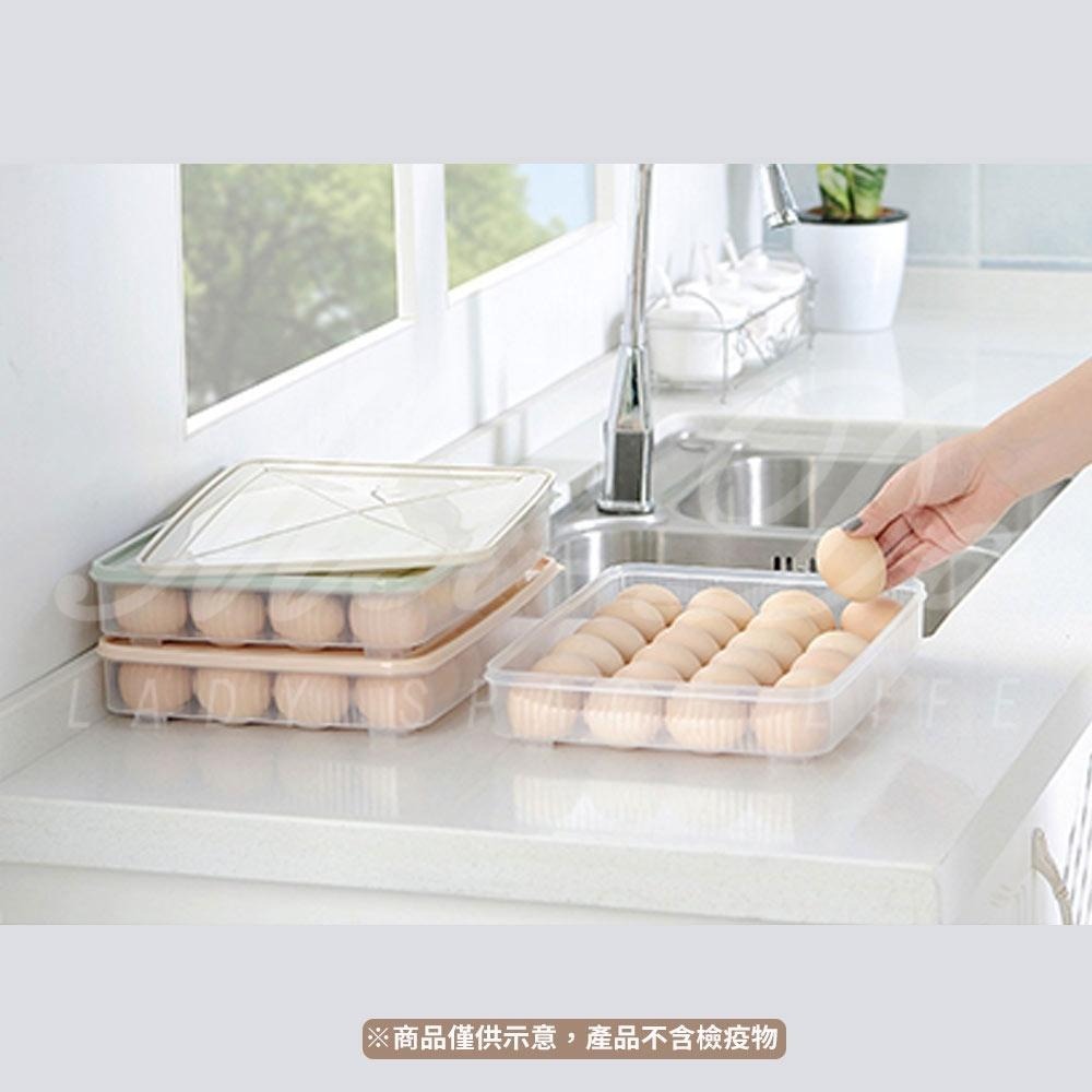 24格雞蛋收納盒 雞蛋盒 冰箱雞蛋盒 雞蛋收納盒 蛋盒 冰箱收納盒 堆疊雞蛋保鮮盒 便攜式收納盒 廚房必備-細節圖5
