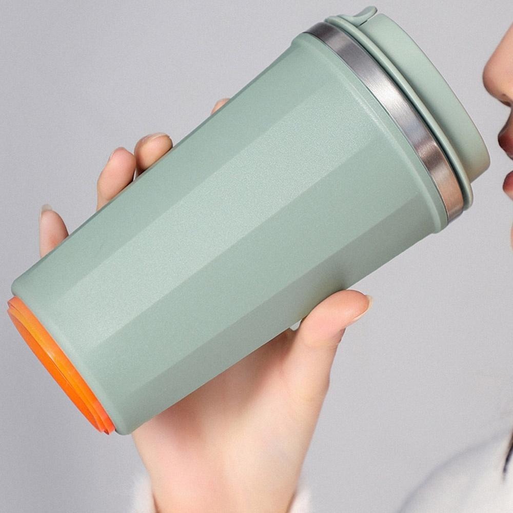 保溫杯 環保杯 水杯 咖啡杯 不倒杯 莫蘭迪色 不鏽鋼杯 隨行杯 魔力吸盤 吸盤水杯 辦公室 宿舍 學生 上班族-細節圖3