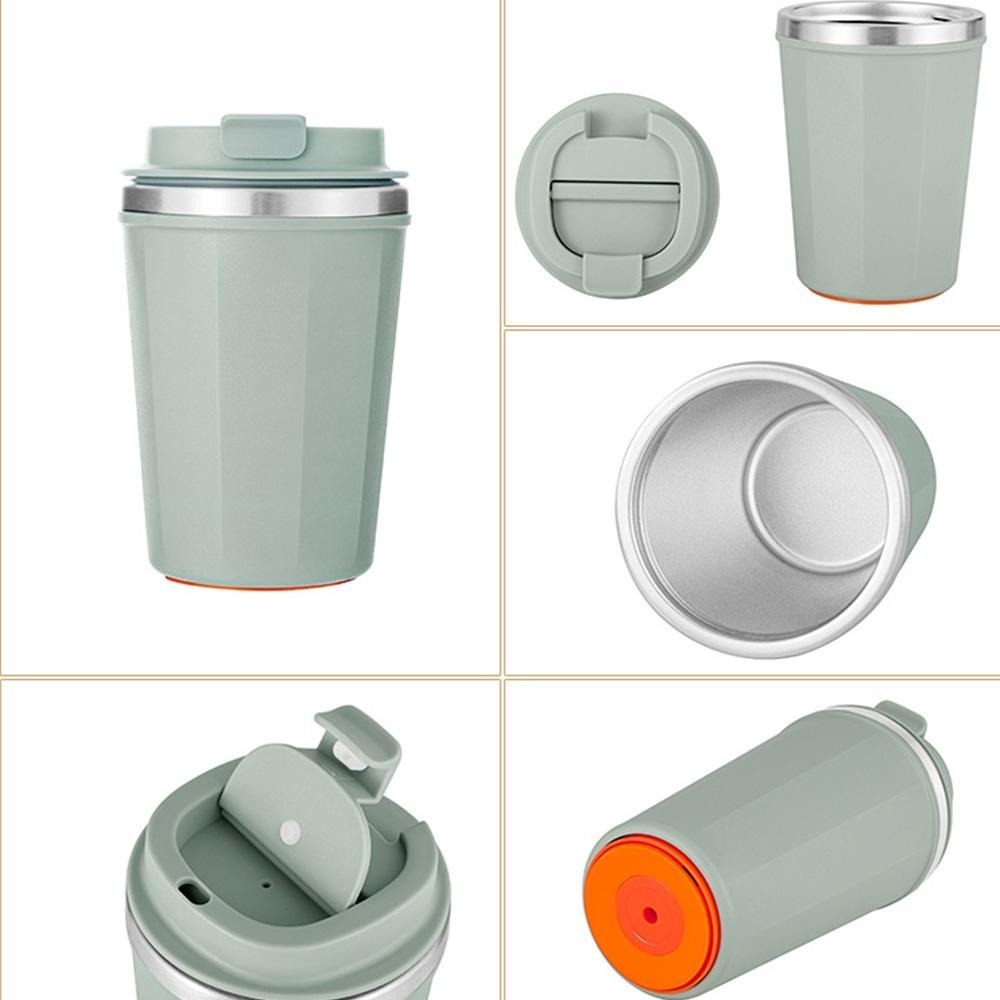 保溫杯 環保杯 水杯 咖啡杯 不倒杯 莫蘭迪色 不鏽鋼杯 隨行杯 魔力吸盤 吸盤水杯 辦公室 宿舍 學生 上班族-細節圖8