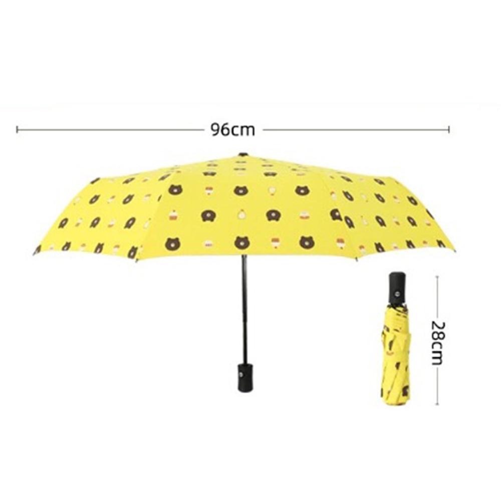 熊大雨傘 小熊摺疊傘 黑膠8骨 雨傘 自動摺疊傘 晴雨兩用傘 摺疊傘 抗UV 全自動晴雨傘 自動傘 加大傘面 防風雨-細節圖5