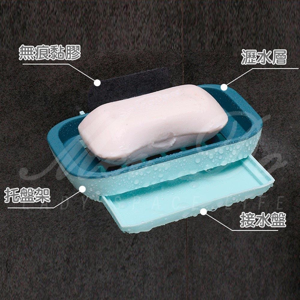 【北歐風】肥皂盒 無痕肥皂盒 瀝水香皂盒 肥皂架 香皂架 簍空香皂盒 肥皂瀝水盒 肥皂瀝水架 3層肥皂架 浴室置物-細節圖2