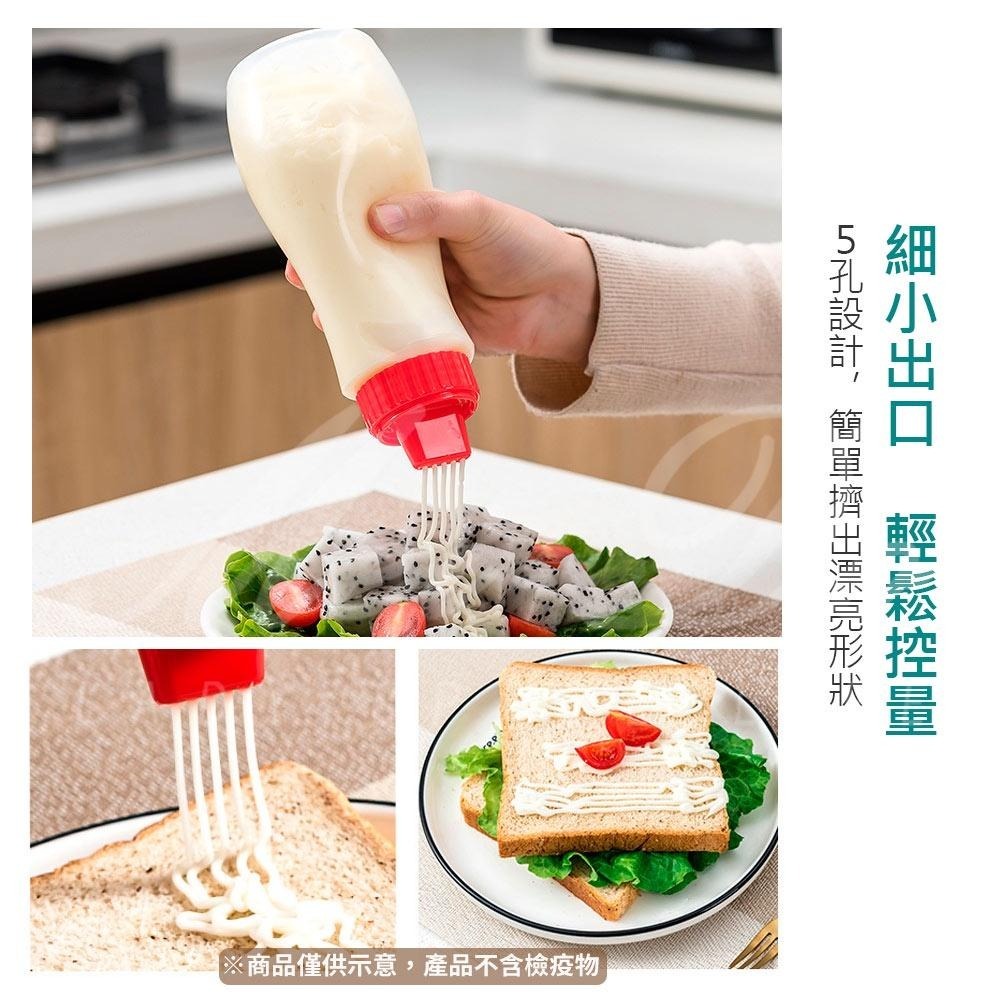 【日本製】NAKAYA 五孔擠醬瓶 番茄醬瓶 沙拉瓶 五孔沙拉瓶 擠壓醬料罐 醬料瓶 蜂蜜罐 美乃滋瓶 擠醬瓶 調料瓶-細節圖5
