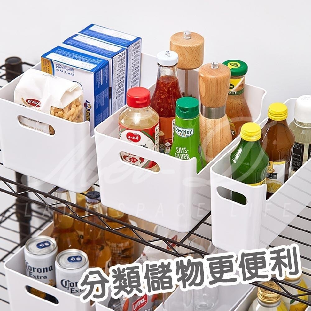 【日式無印風】雜物收納盒 手提收納籃 整理盒 抽屜式收納盒 U型收納 塑料儲物 移動便利 大容量 雙邊手提收納籃-細節圖4