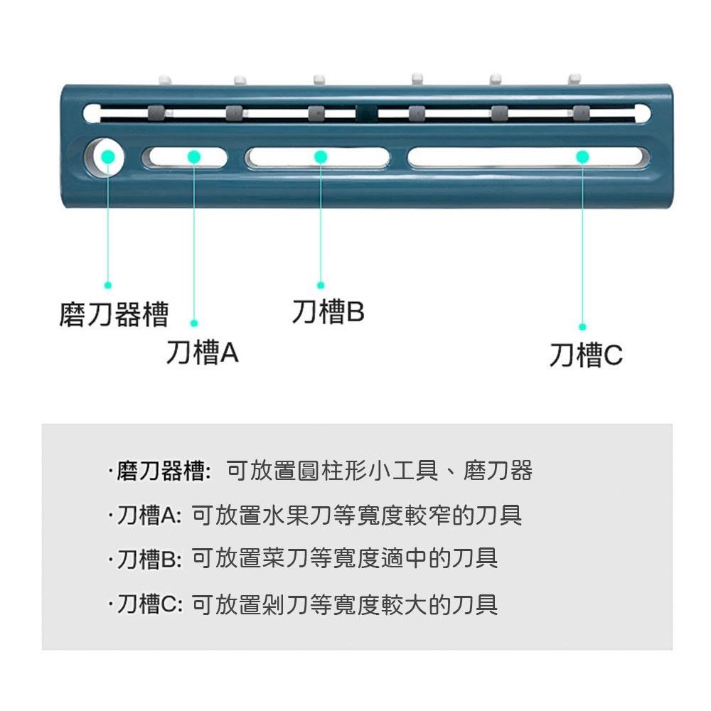 【廚房必備】壁掛式刀具收納 刀架壁掛 水果刀架 壁掛刀架 廚具收納 掛勾 廚房刀具架 菜刀架 收納架 置物架-細節圖4