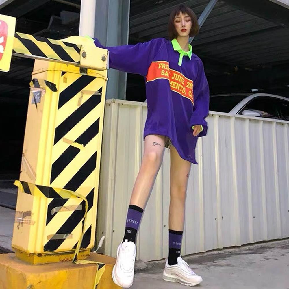 【Mei-Do】堆堆襪 刺繡字母 中筒襪 潮襪 學院風 滑板襪 薄款襪子 運動襪 男女同款-細節圖7