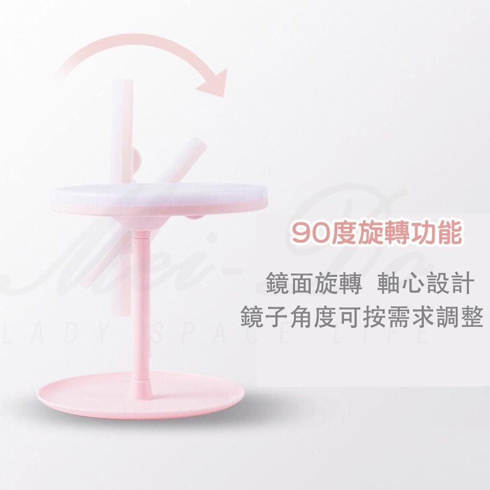 化妝鏡 補光鏡 鏡子 帶燈化妝鏡 觸控式化妝鏡 補光化妝鏡 梳妝鏡 桌鏡 可調光 LED鏡 觸控 隨身鏡子 智能補光化妝-細節圖5