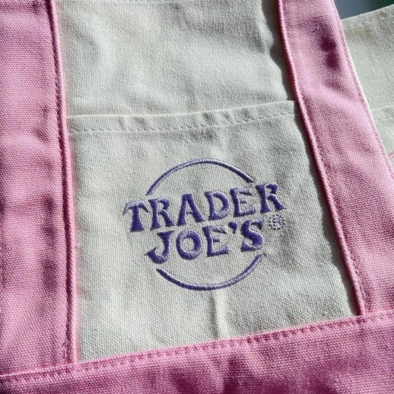 台灣現貨 美國 trader joe＇s 2025最新馬卡龍色系帆布袋-細節圖4