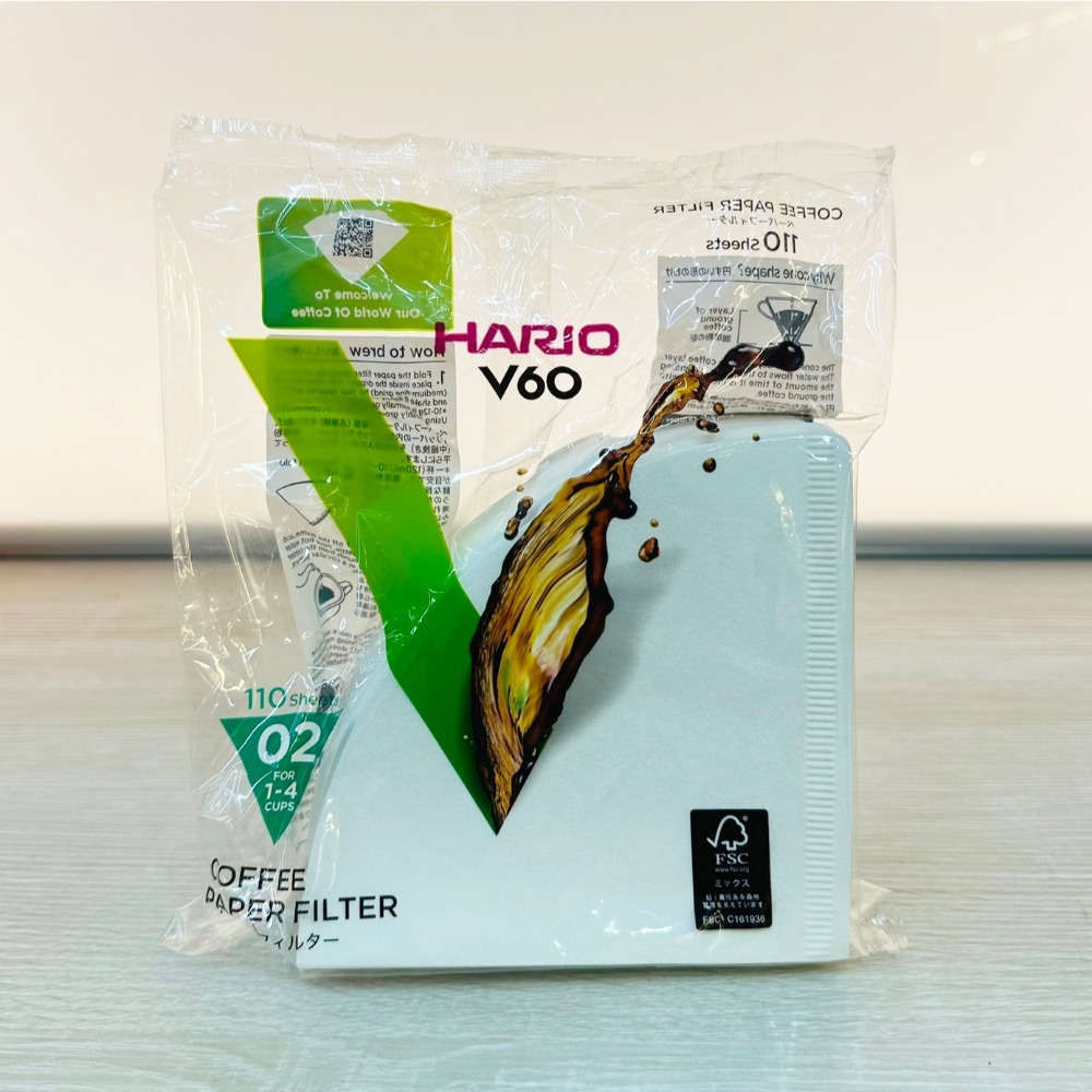 HARIO｜V60錐形濾紙 無漂白 酵素漂白 V01 V02 日本製 咖啡濾紙 原廠正貨【P.R. CAFE】-規格圖5