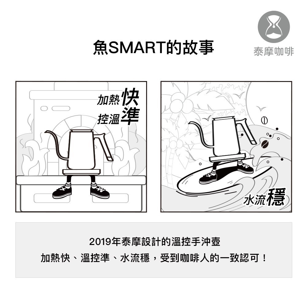 【P.R. CAFE】 Timemore泰摩｜魚Smart電子溫控手沖壺 鶴嘴壺 細口壺 快煮壺 原廠正貨-細節圖7