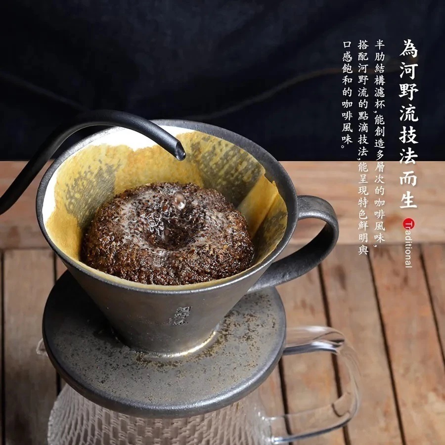 【P.R. CAFE】 河野流｜文京手作濾杯 手冲濾杯 送禮 台灣製 原廠正貨-細節圖4