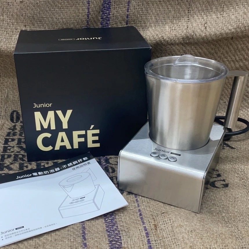 【P.R. CAFE】 Junior喬尼亞｜電動奶泡器 不鏽鋼杯款 JU2102 奶泡機 250ml 原廠正貨-規格圖2