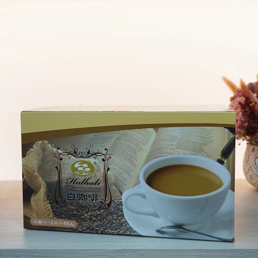 【P.R. CAFE】品皇｜即溶系列 哈拉里白咖啡 二合一 三合一 量販盒-規格圖1