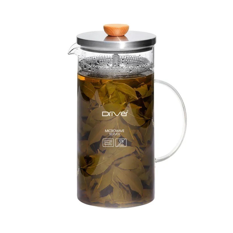 【P.R. CAFE】 Driver｜冷熱兩用沖茶壺 冷泡茶 熱泡茶 耐熱玻璃 台灣製-規格圖7