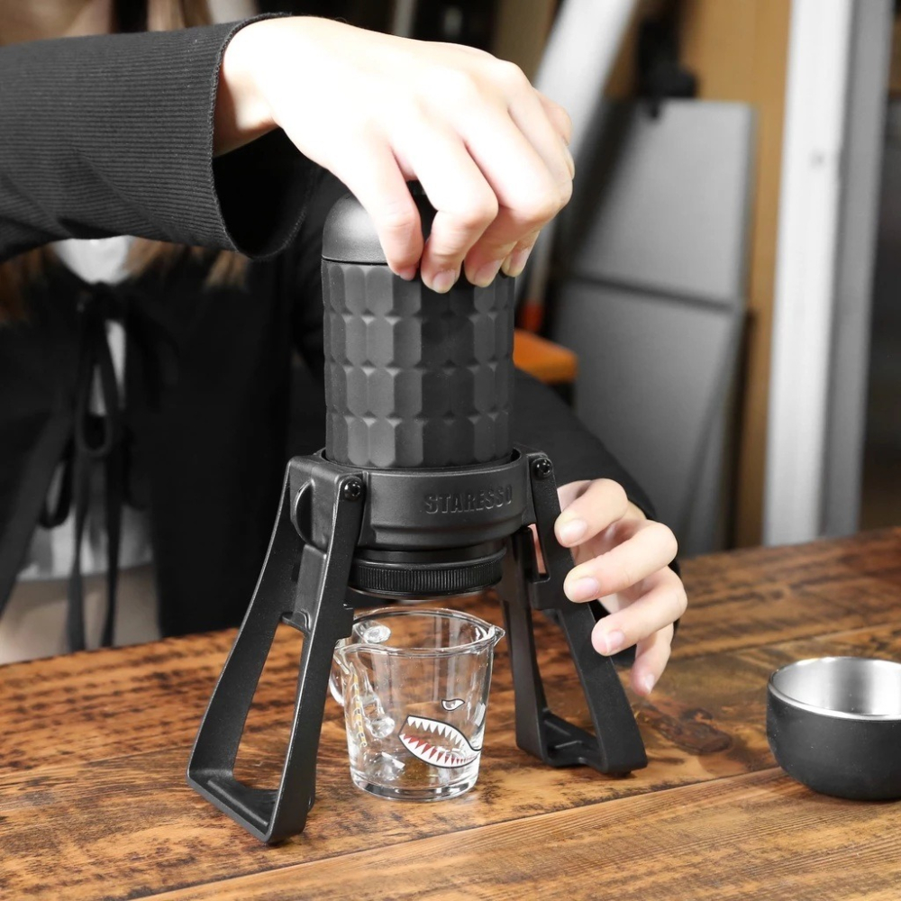 【P.R. CAFE】STARESSO｜全黑第三代不插電義式咖啡機PLUS 原廠正貨 露營 旅遊 攜帶方便-細節圖4