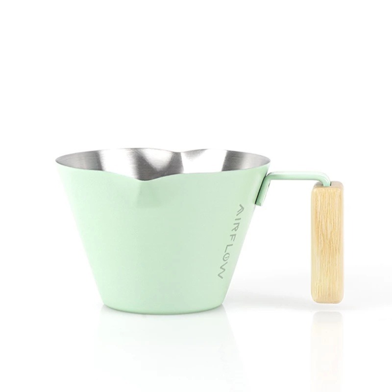 【P.R. CAFE】 AIRFLOW｜不銹鋼濃縮杯 木把 雙嘴濃縮杯 義式濃縮杯 100ml-規格圖5