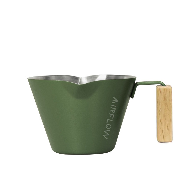 【P.R. CAFE】 AIRFLOW｜不銹鋼濃縮杯 木把 雙嘴濃縮杯 義式濃縮杯 100ml-規格圖5