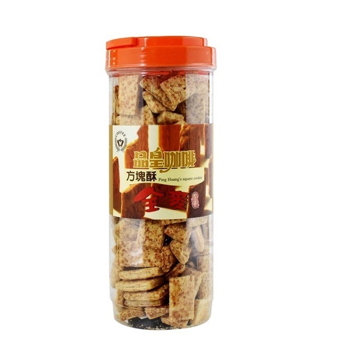 買5送1 品皇方塊酥 餅乾 點心 下午茶 酥餅 素食 蛋奶素 430g【P.R. CAFE】-規格圖1