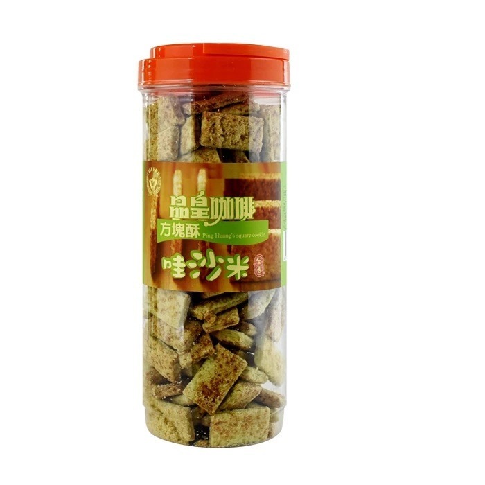 買5送1 品皇方塊酥 餅乾 點心 下午茶 酥餅 素食 蛋奶素 430g【P.R. CAFE】-規格圖1