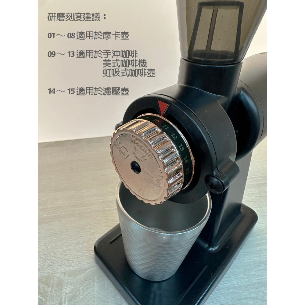 Junior喬尼亞｜職人磨豆機 鍍鈦刀盤 電動磨豆機 原廠正貨 JU1409【P.R. CAFE】-細節圖3