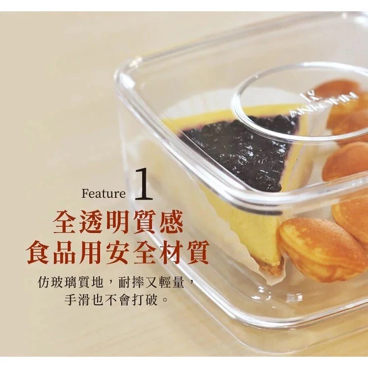 ANKOMN｜萬用保鮮盒1000ml 收納 方便好疊 咖啡濾紙收納盒 台灣製造【P.R. CAFE】-細節圖2