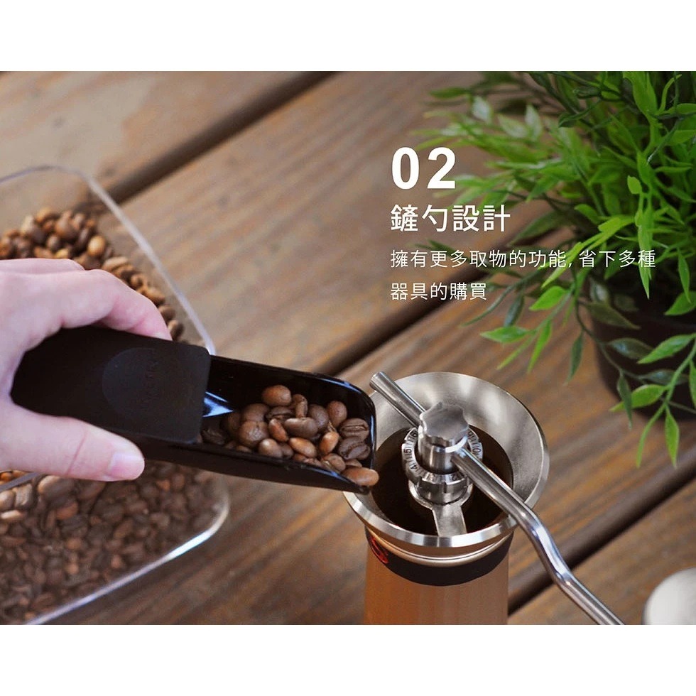 ANKOMN｜2-in-1 聰明咖啡量匙 咖啡豆匙 豆勺 量匙 台灣製【P.R. CAFE】-細節圖3