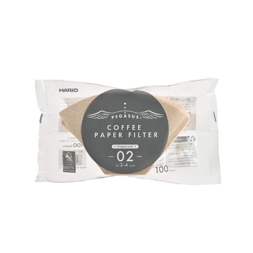 HARIO｜扇形濾紙 無漂白 酵素漂白 02 日本製 咖啡濾紙 原廠正貨【P.R. CAFE】-規格圖6