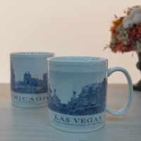 星巴克Starbucks｜藍建築 手繪 馬克杯 城市杯 杯子【P.R. CAFE】