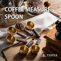 日本 FEDECA｜黃銅咖啡豆匙 量匙 送禮 10g【P.R. CAFE】