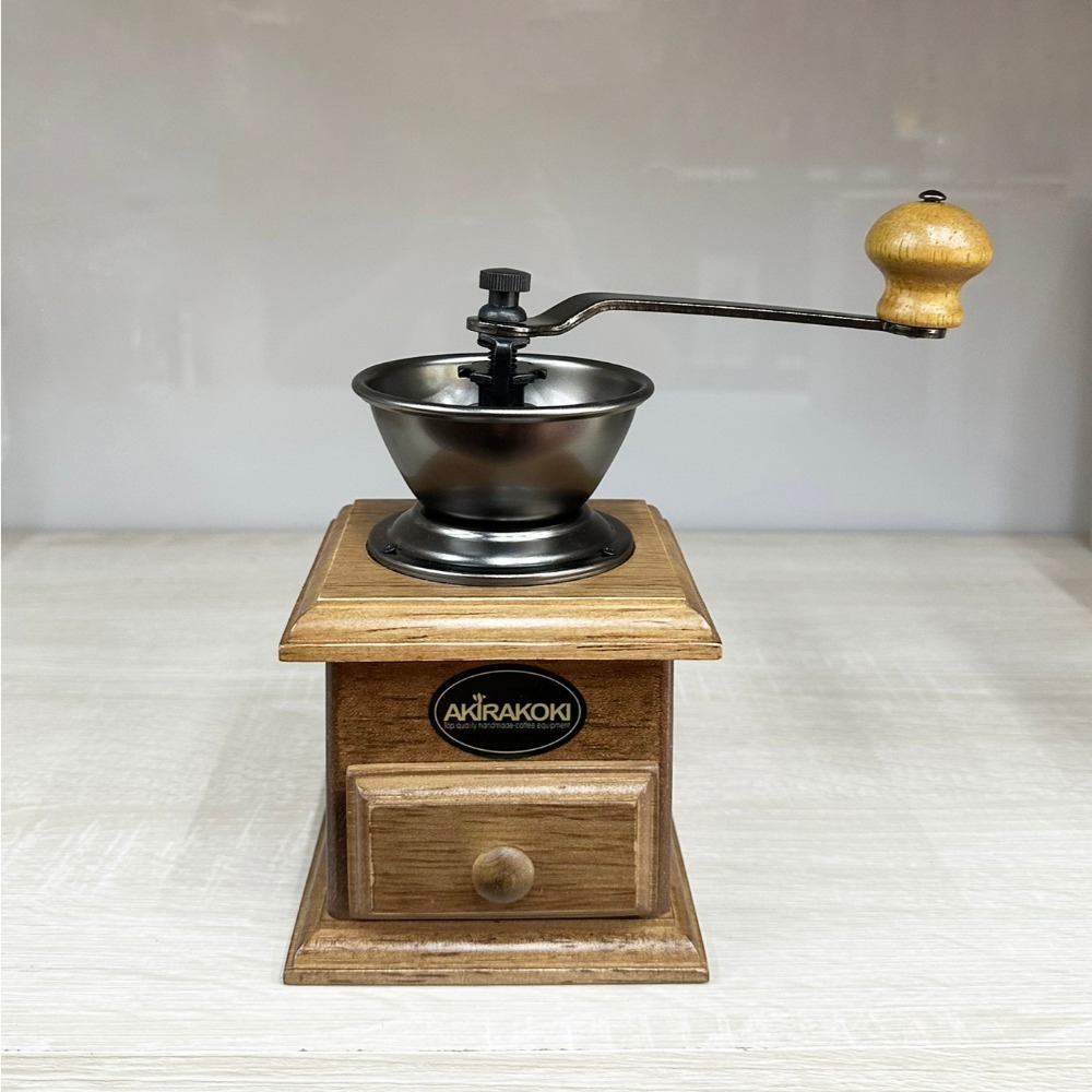 AKIRAKOKI正晃行｜復古手搖磨豆機 研磨機 磨粉器 可調整粗細 原木 台灣製造【P.R. CAFE】-規格圖4