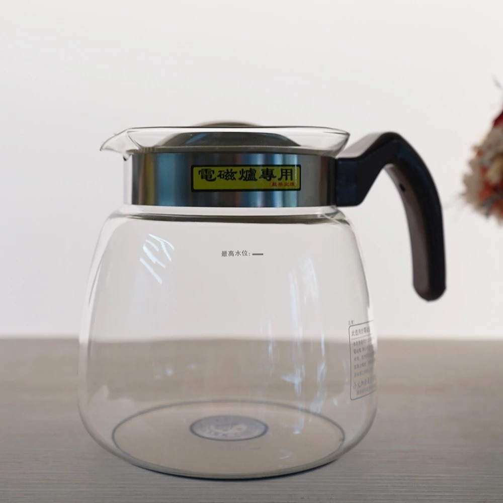 一屋窑｜電磁爐專用 耐熱玻璃壺 冷熱兩用壺 茶壺 花茶壺 咖啡壺 大容量 大口徑 好清洗【P.R. CAFE】-規格圖2