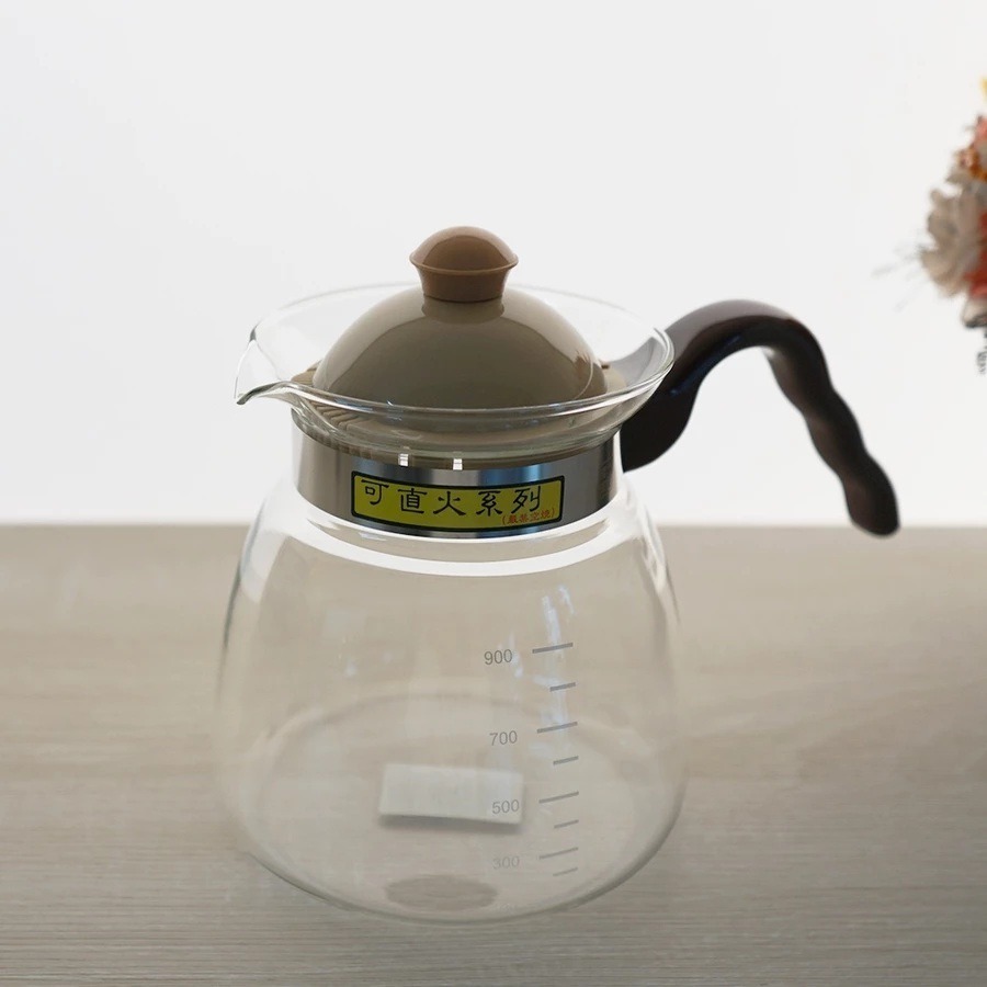 一屋窑｜可直火加熱 耐熱玻璃壺 冷熱兩用壺 茶壺 花茶壺 咖啡壺 大容量 大口徑 好清洗【P.R. CAFE】-規格圖1