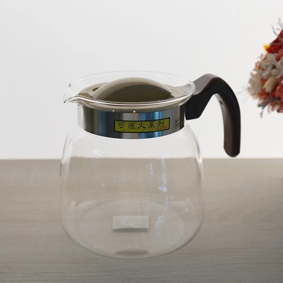 一屋窑｜可直火加熱 耐熱玻璃壺 冷熱兩用壺 茶壺 花茶壺 咖啡壺 大容量 大口徑 好清洗【P.R. CAFE】-規格圖1