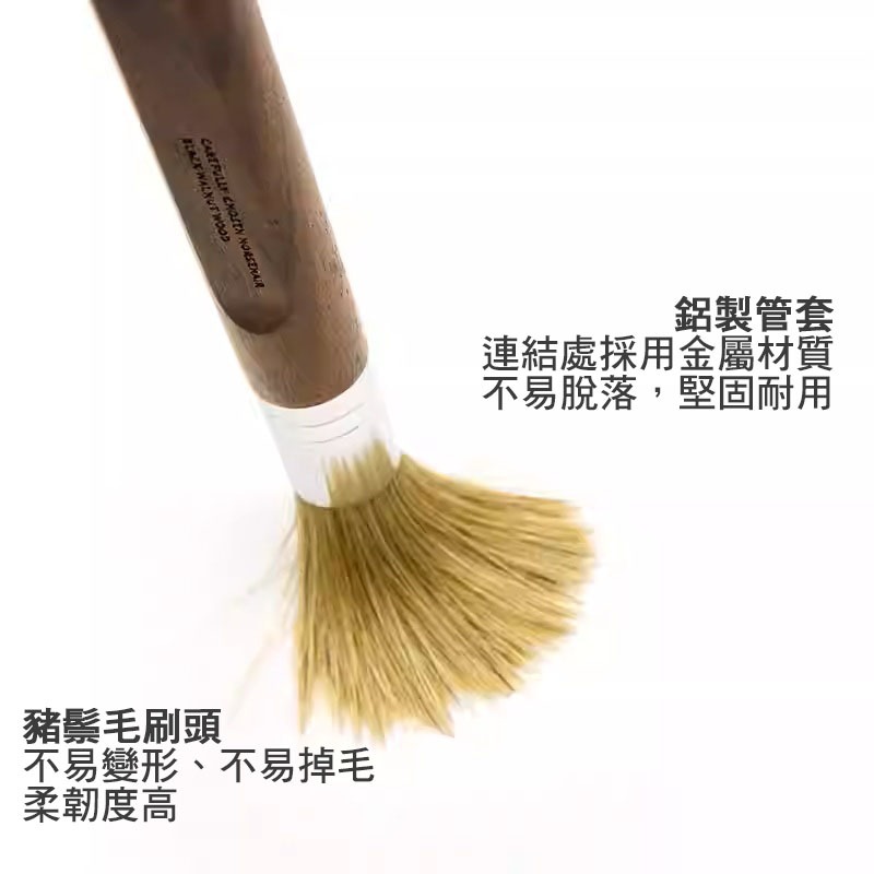 AIRFLOW｜磨豆機清潔毛刷 實木毛刷 咖啡豆刷 清潔刷 黑胡桃木【P.R. CAFE】-細節圖3