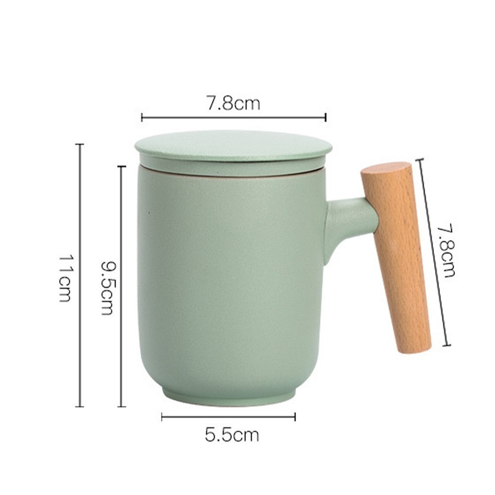 個人泡茶杯 350ml 陶瓷杯 馬克杯 辦公室泡茶杯-細節圖6