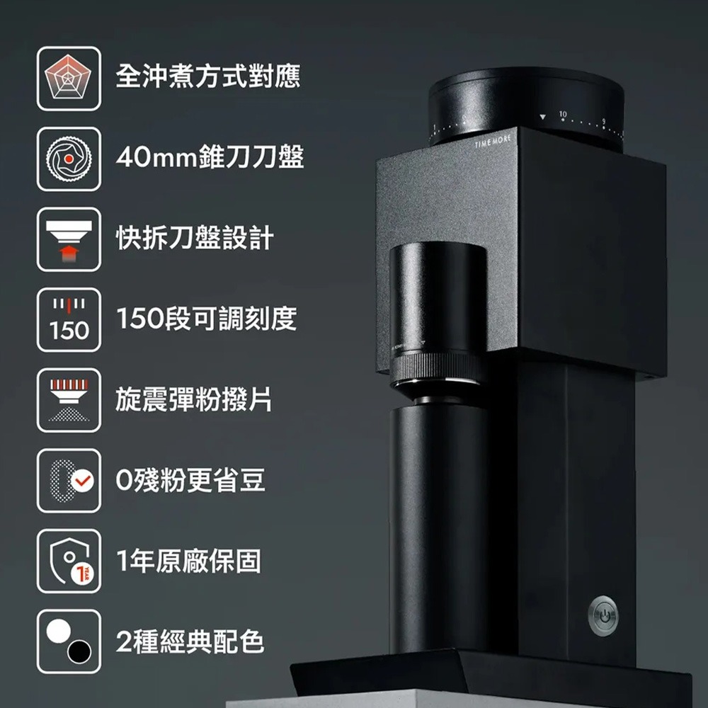 Timemore泰摩｜Bricks錐魔電動家用磨豆機 咖啡器具 電動磨豆機 一年保固【P.R. CAFE】-細節圖2