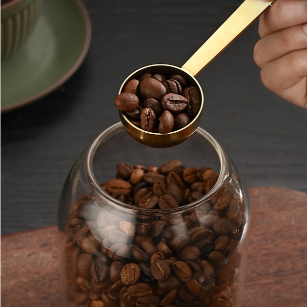 不銹鋼咖啡豆匙 10g 量匙 湯匙 咖啡匙 咖啡豆勺 咖啡器具 咖啡周邊【P.R. CAFE】-細節圖3