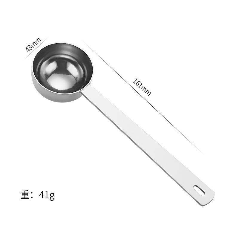 不銹鋼咖啡豆匙 10g 量匙 湯匙 咖啡匙 咖啡豆勺 咖啡器具 咖啡周邊【P.R. CAFE】-規格圖3