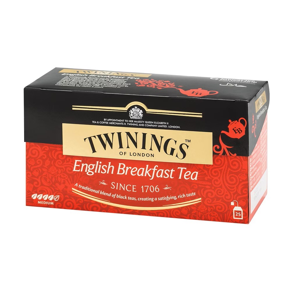 唐寧 TWININGS｜ 茶包 皇家伯爵 大吉嶺 英倫早餐 香甜蜜桃 四紅果 2g*25入-規格圖1