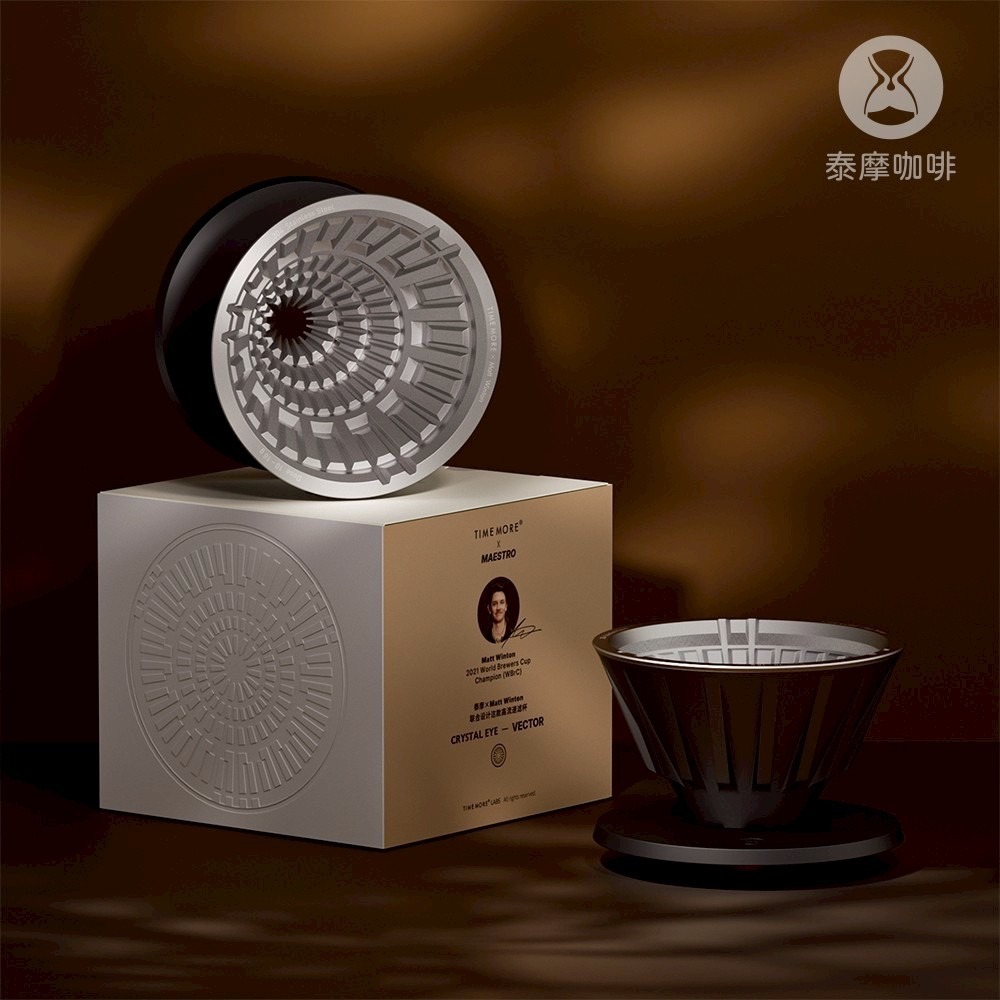 TIMEMORE 泰摩 x Matt聯名 V型激流濾杯 1-2人 咖啡濾杯 咖啡器具 冰瞳濾杯【P.R. CAFE】-細節圖9