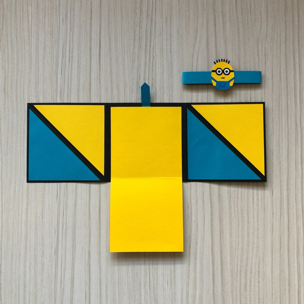 [大本手作]小小兵三摺卡片-細節圖3