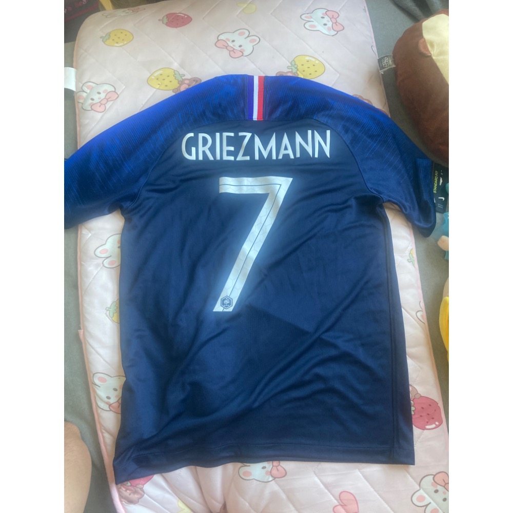 2018世界杯冠軍法國主場球衣 格子 Giezmann-細節圖2