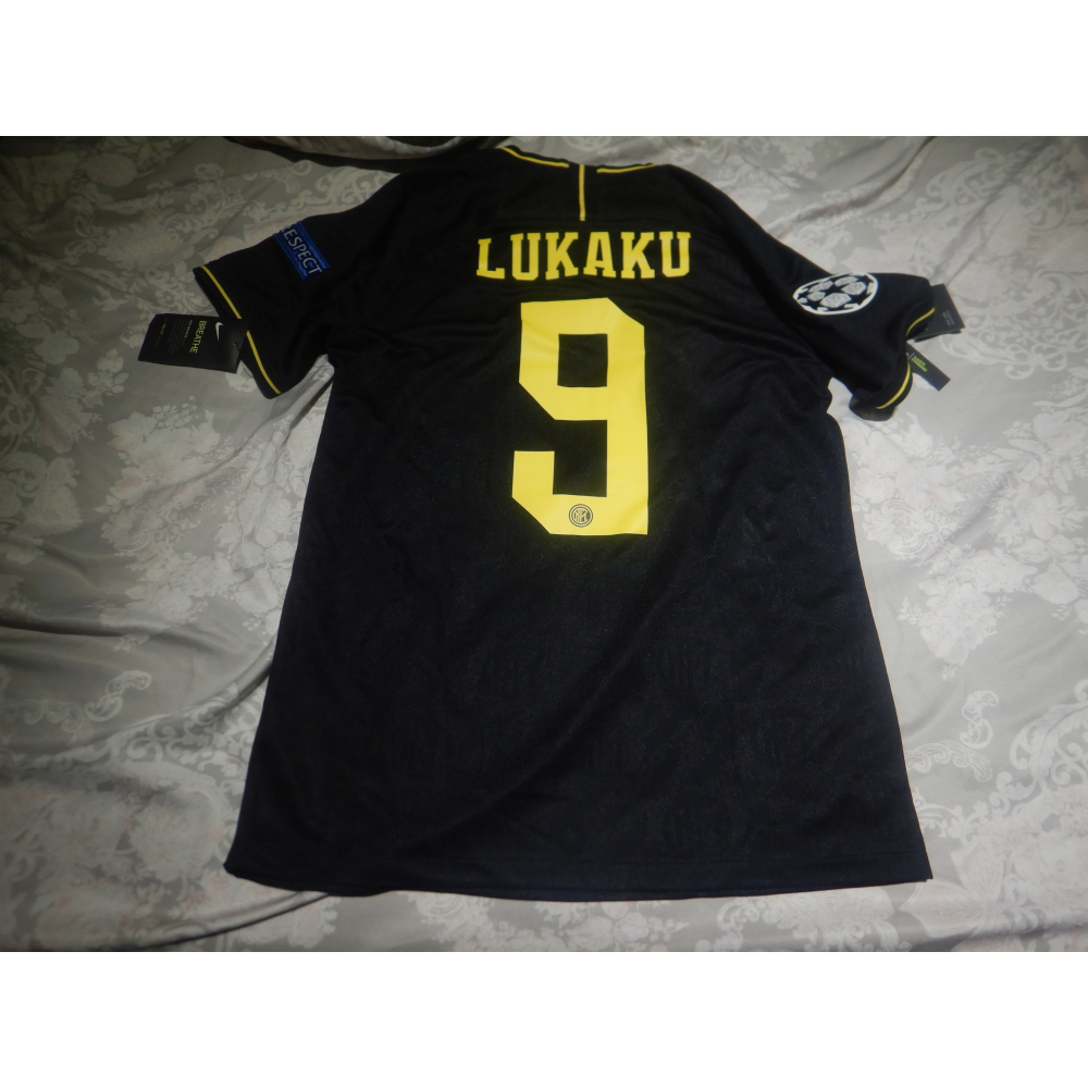 19-20 國米客場 盧卡庫 LUKAKU 全新含吊M+歐冠全章-細節圖2