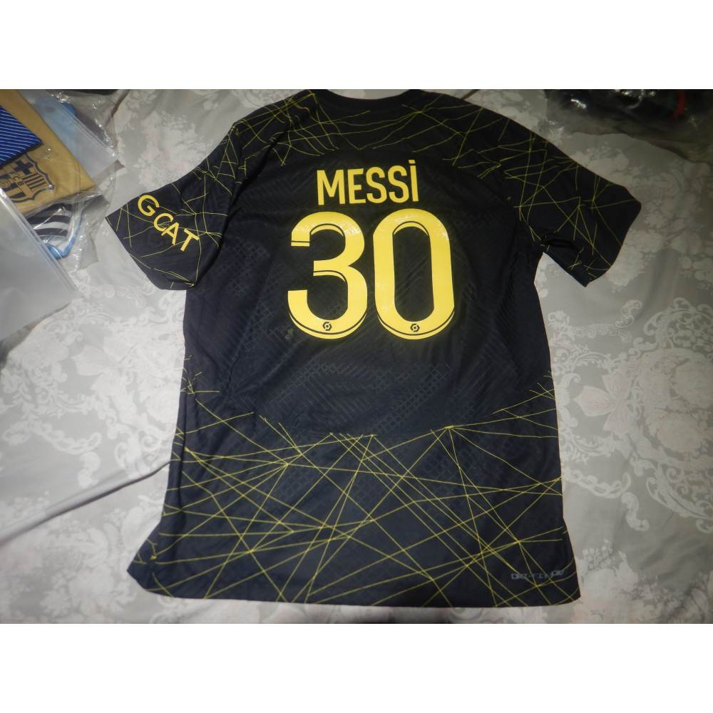 22-23 JORDAN X PSG 巴黎聖日耳曼第四客場球員版! 加燙 MESSI 梅西-細節圖2
