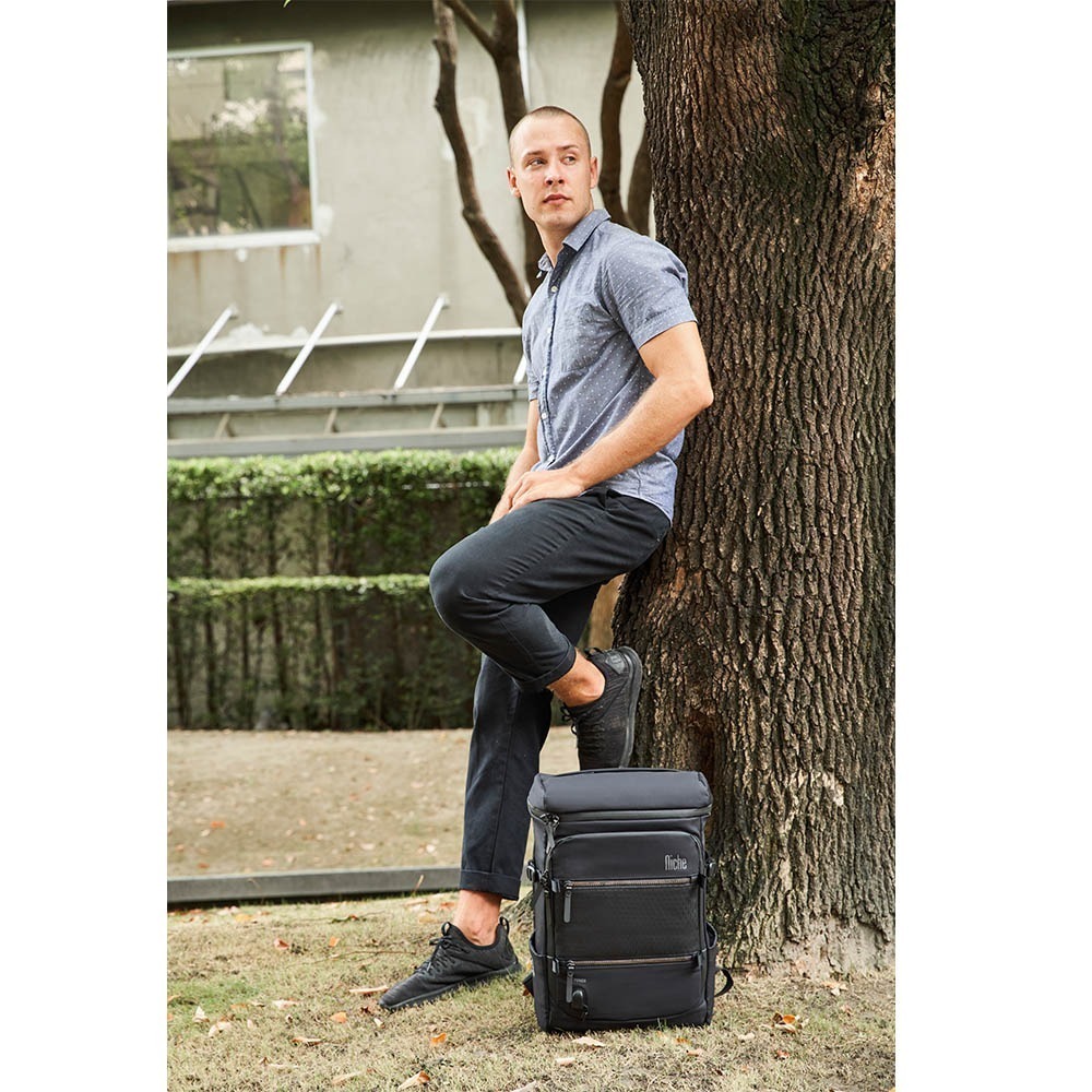 【Niche 樂奇】城市旅人天琴座商務後背包 N-19301 筆電包 手機包 3件組-細節圖8