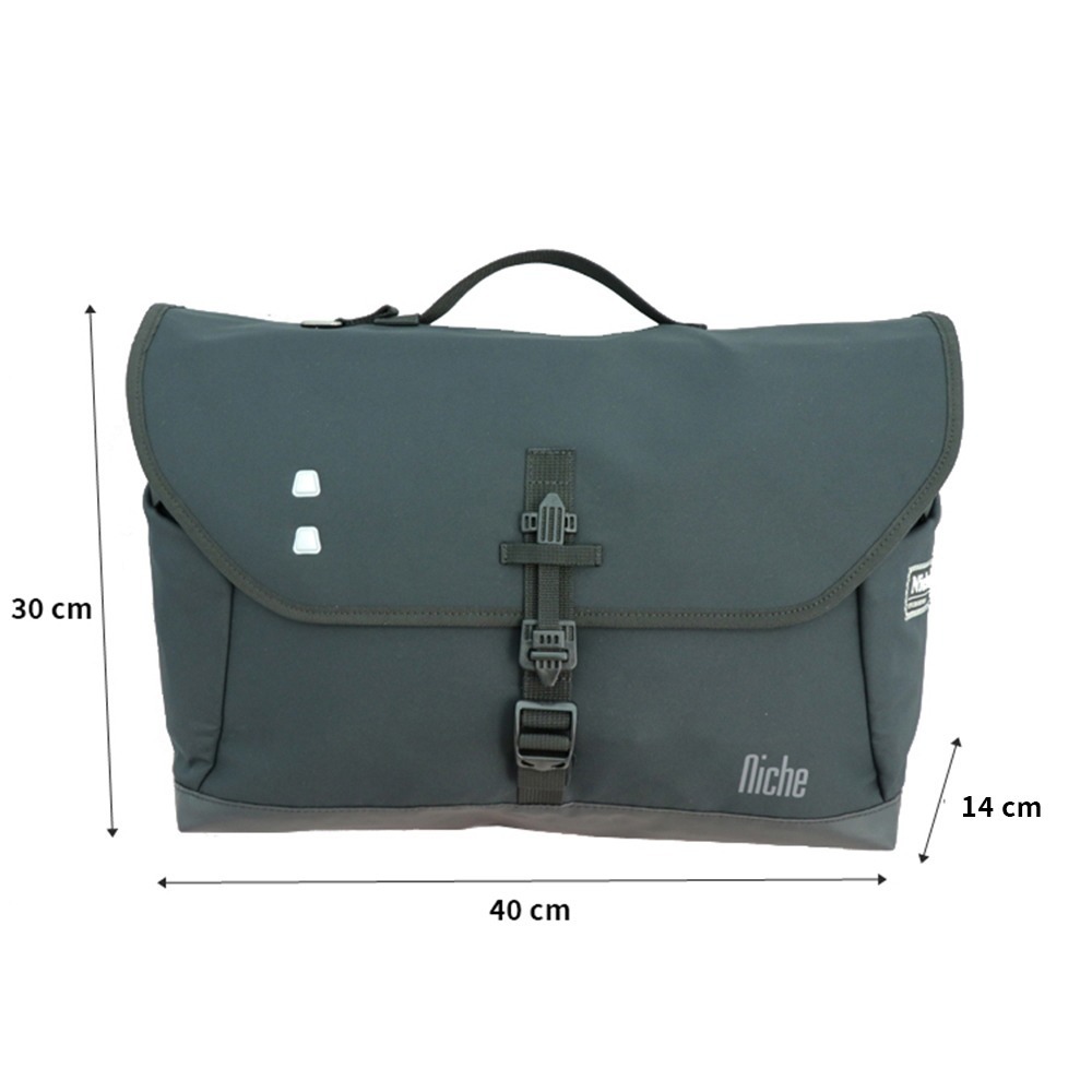 【Niche 樂奇】城市旅人跨肩包 超輕量 防水 可裝筆電 N-19304 搭配快拆磁扣配件包 2件組-細節圖11
