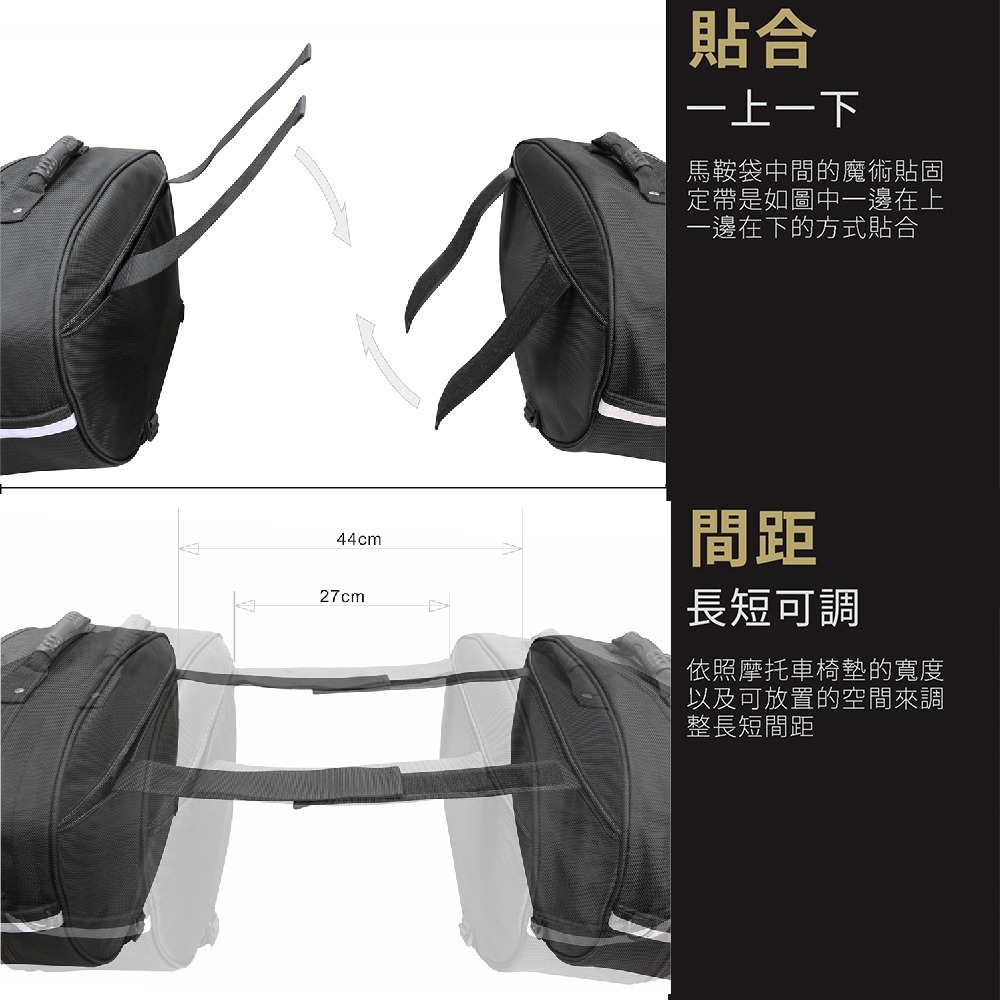 重機經典馬鞍包 NMO-8209 | NICHE 樂奇重機包專賣-細節圖3
