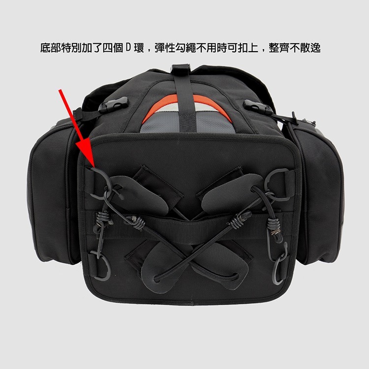 重機頭盔後座包 後尾袋 NMO-8212 秋高氣爽出遊 優惠價$2980 | NICHE 樂奇重機包專賣-細節圖7